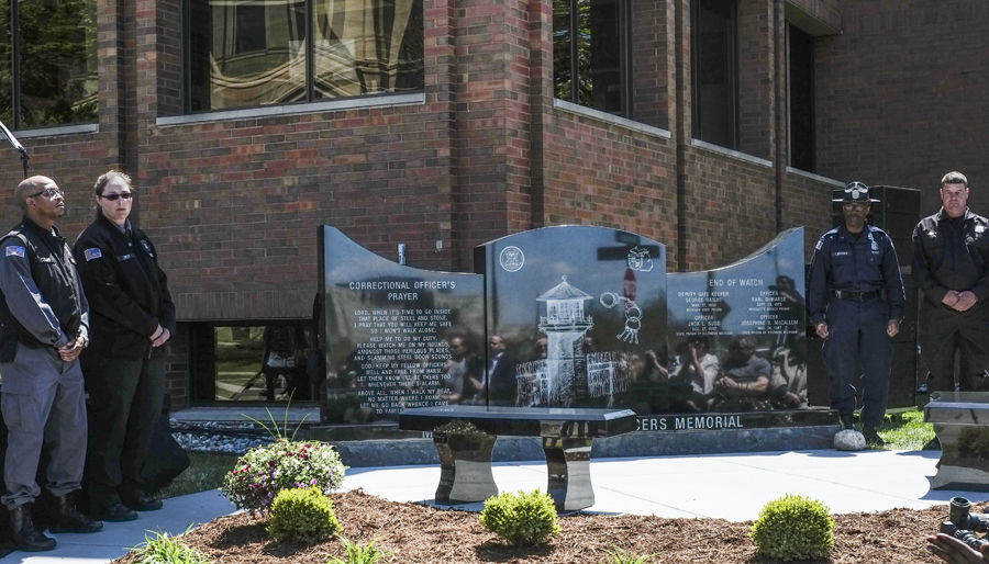 Slain corrections officers memorial unveiled | News, Sports, Jobs - The ...